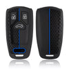 Audi Silicon Key Cover/Blue – Protective Car Key Case