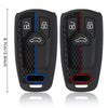 Audi Silicon Key Cover Bundle – Red & Blue (2PCS)